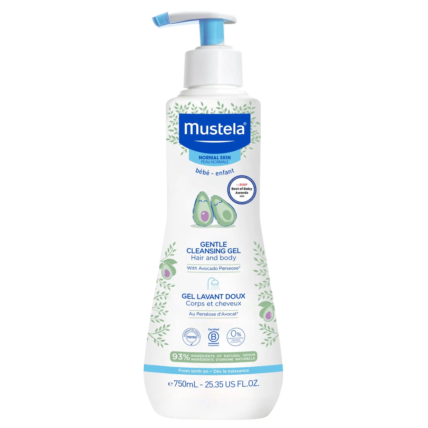 Mustela Baby Gentle Cleansing Gel - Baby Hair & Body Wash