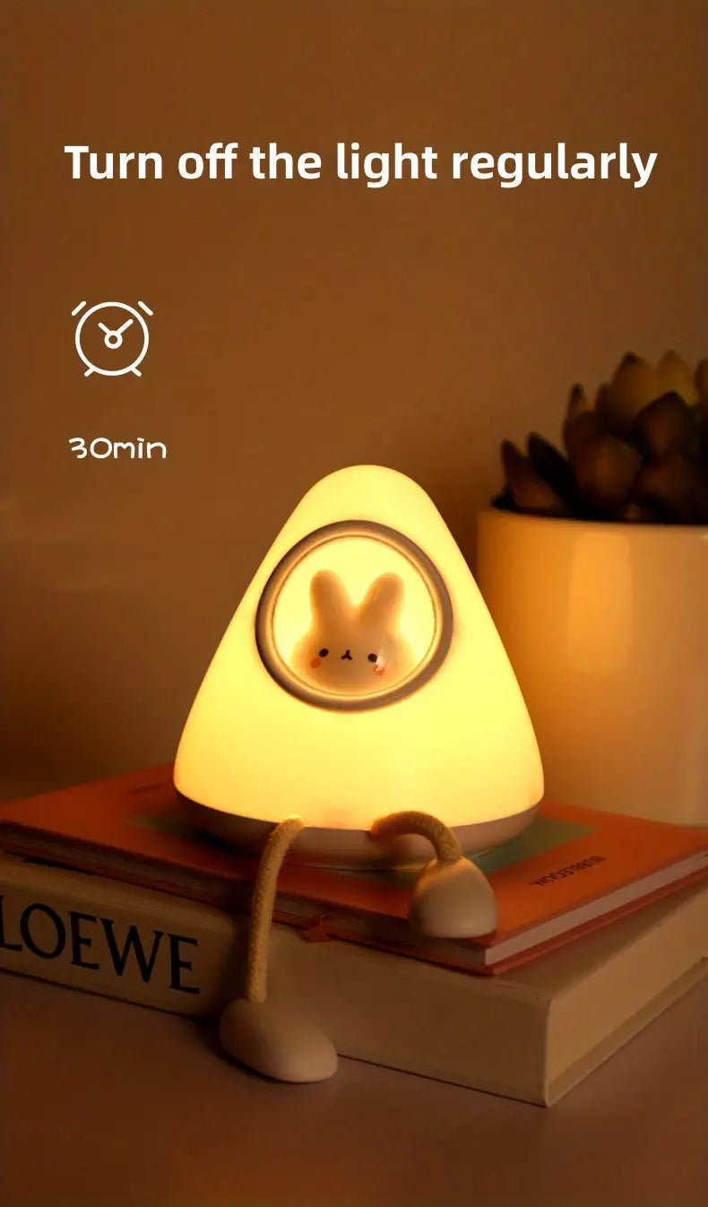 Cute Night Light for Kids - USB Rechargeable Space Lamp