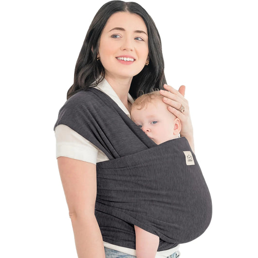 KeaBabies Baby Wraps Carrier - All in 1 Original Baby Sling Carrier Easy To Wear Hands Free (Mystic Gray)