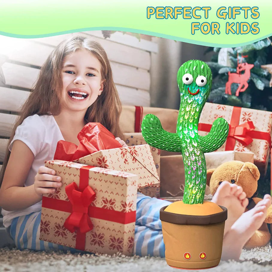 Dancing Cactus Plush Toy Doll Electronic Recording Shake