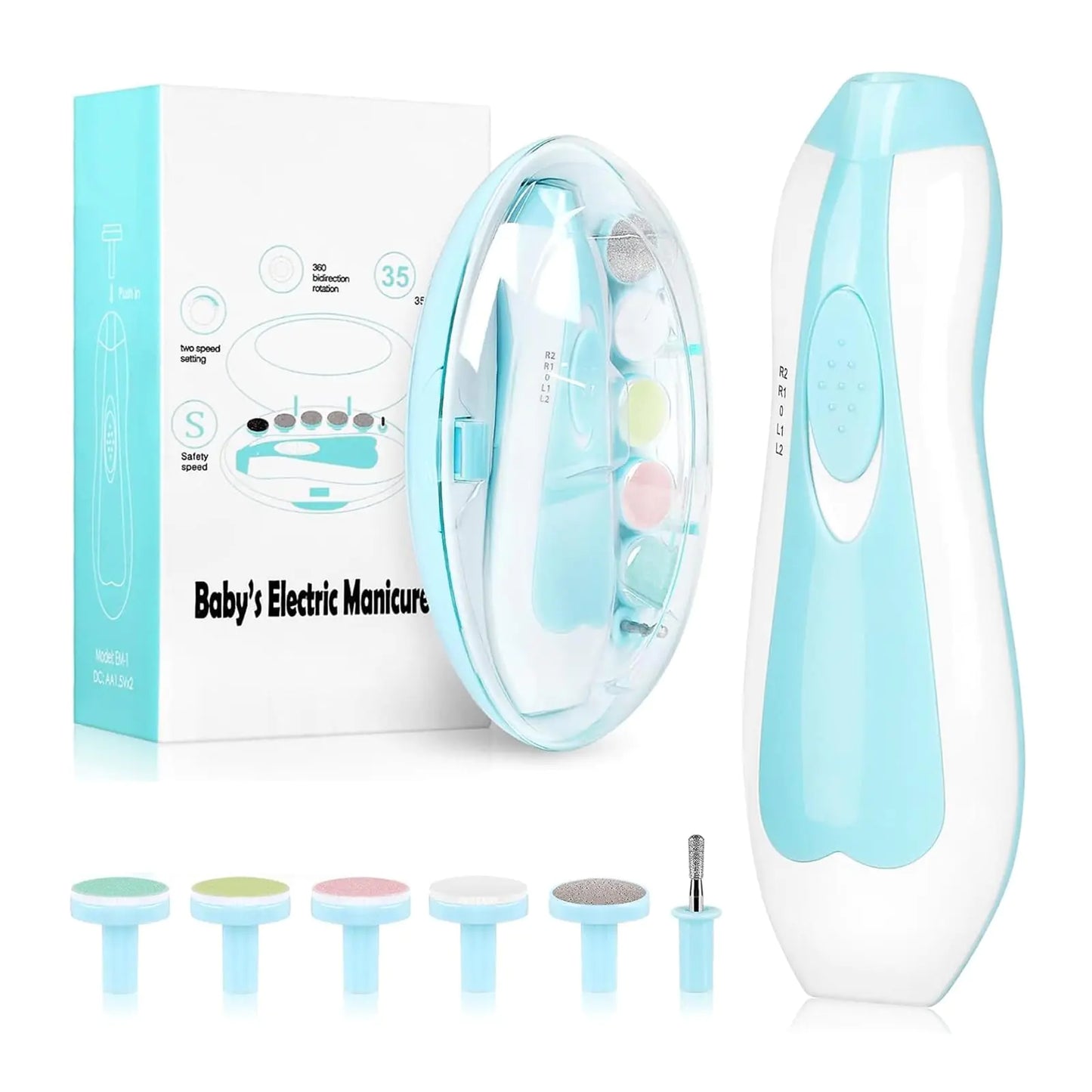 Baby Nail Trimmer Electric Baby Nail Clippers Baby Grooming Kit Manicure Set