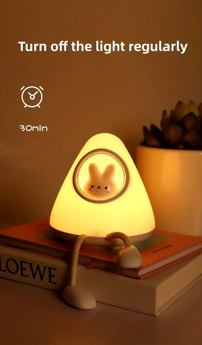 Cute Night Light for Kids - USB Rechargeable Space Lamp